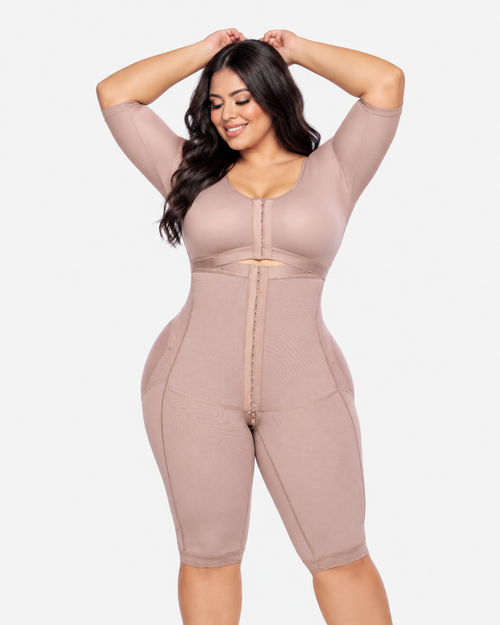 XBELTA Beyonce Curvey Plus shapewear on a plus-size model